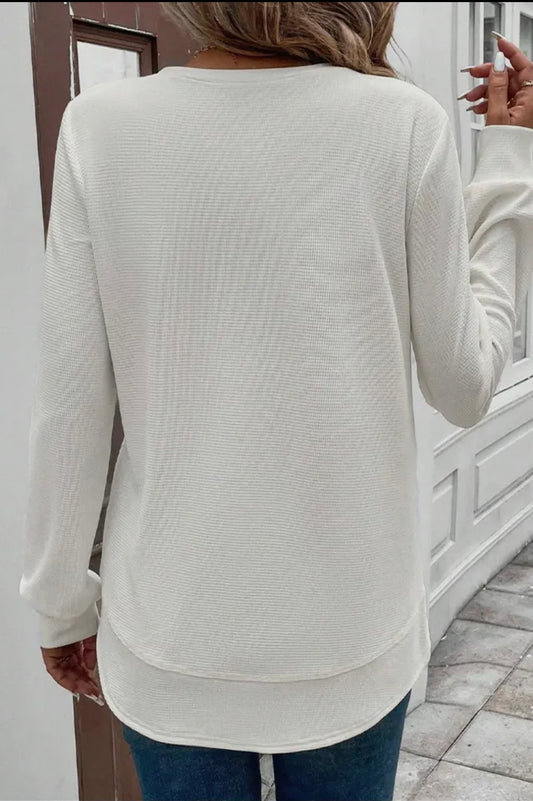 The Cozy Coastal Waffle Knit Tunic