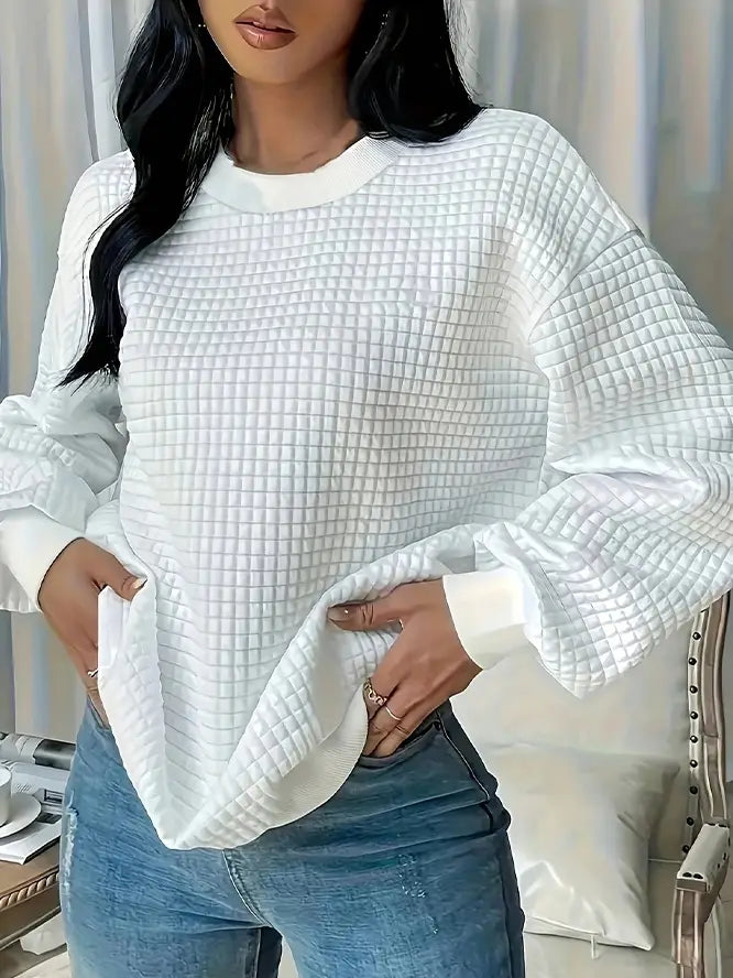 Winter Waffle Cozy Sweater